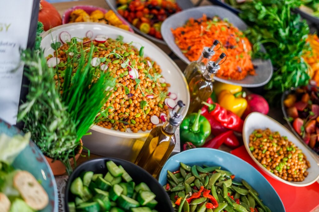 Example of salad provision by Thomas Franks, new KEHS catering partner.